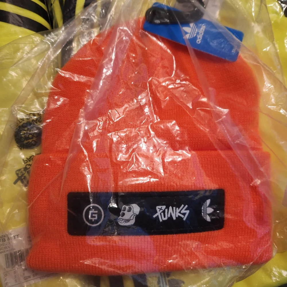 NWT Adidas Into the Metaverse BAYC PUNKS Tracksuit + Beanie S - Picture 12 of 15